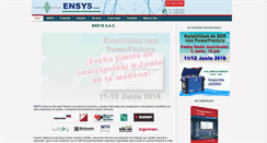 Desktop Screenshot of ensys.pe